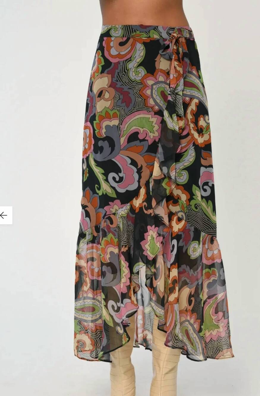 NEW LOVE THE LABEL women's marcy midi skirt in black
